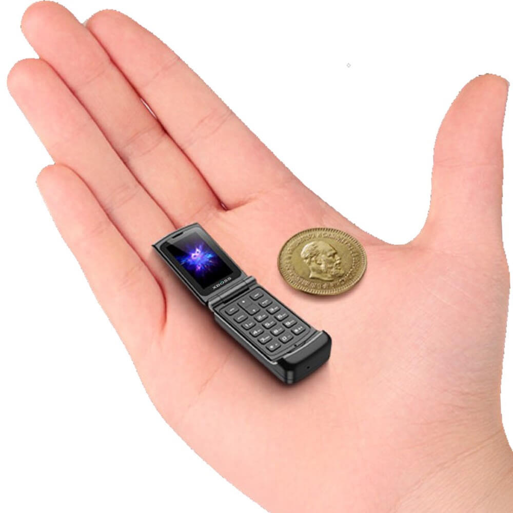 XBOSS F1 Mini Flip Mobile Phone Smallest Phone in The World New Design